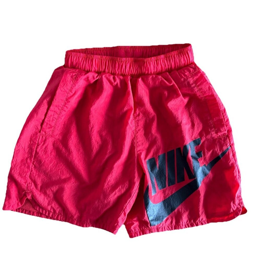 Nike Boys Woven‎ Red Shorts Size SMALL Athletic School Sports Play Logo Outdoor